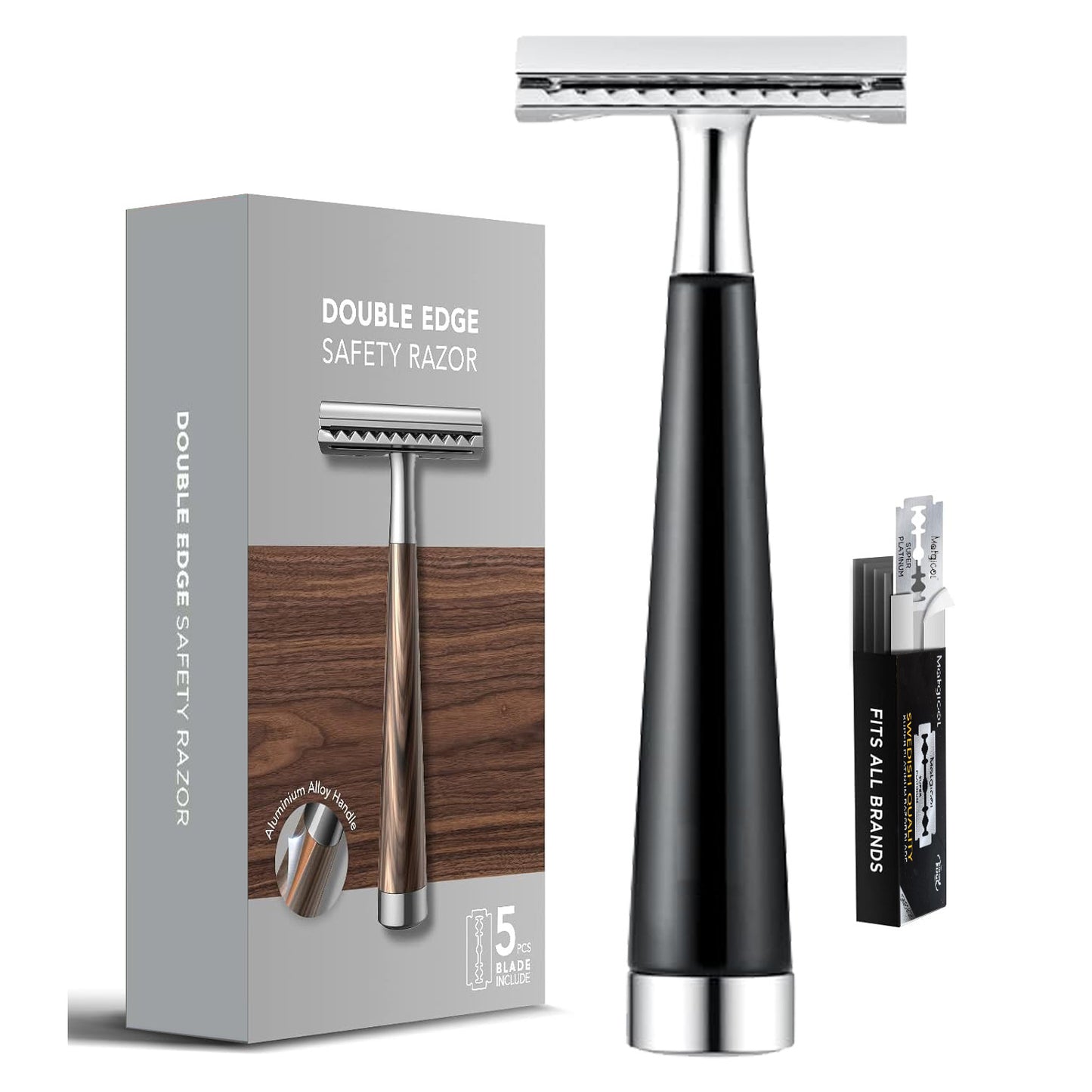 男士刮胡刀女士刮毛刀木質手柄刮胡刀