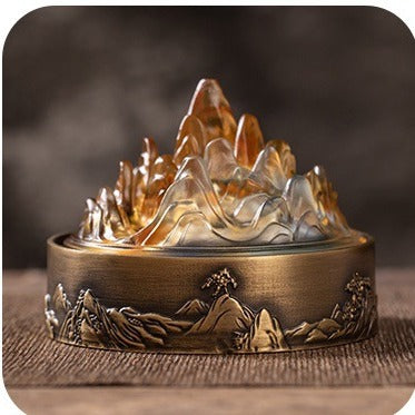 平底琉璃博山盤香爐中式盤香爐打香篆香薰爐琉璃香薰爐中式熏香爐