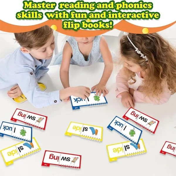 30 Read and Rhyme Flip Books 閱讀押韻翻書ABC詞彙抽認卡