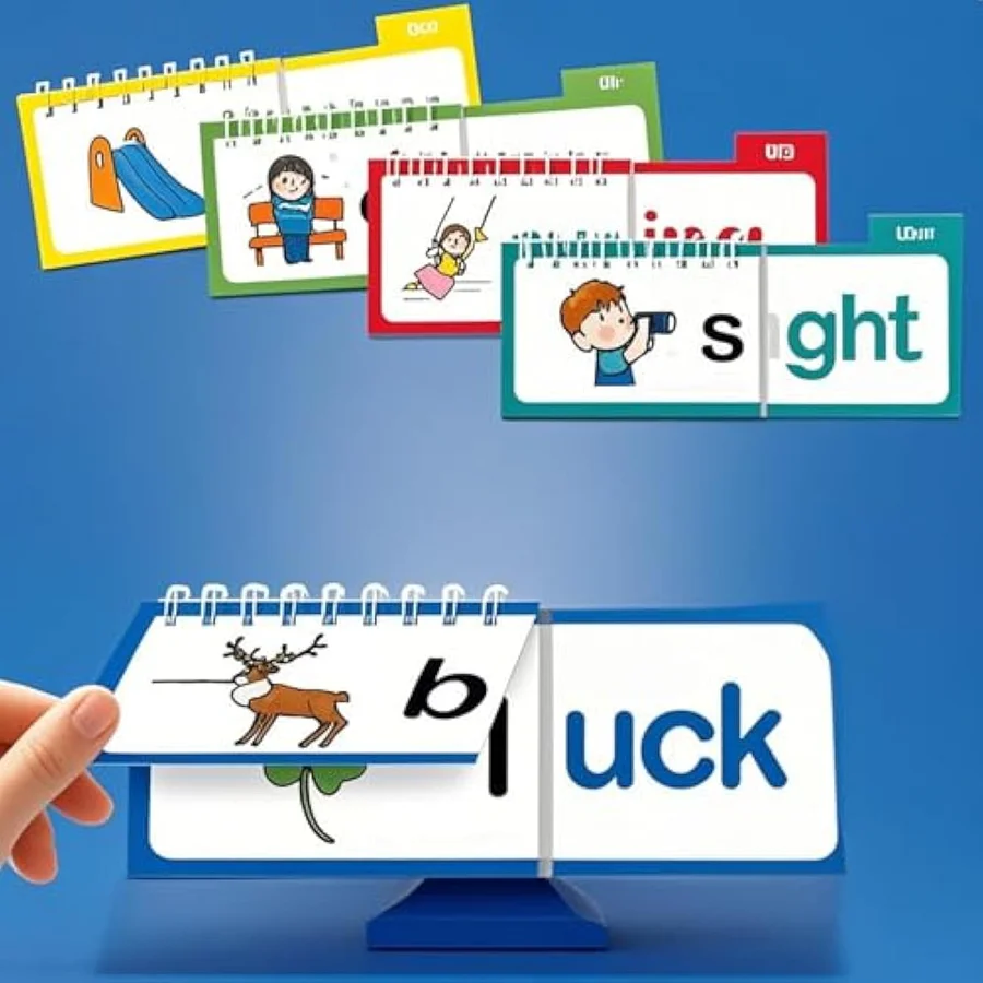 30 Read and Rhyme Flip Books 閱讀押韻翻書ABC詞彙抽認卡