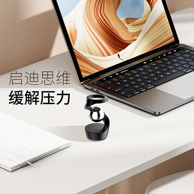 辦公室解壓縮金屬桌面懸浮陀螺桌面擺飾減壓玩具