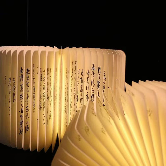 靜虛書燈------「開卷有光」｜燈身復刻王陽明先生的《何陋軒記》