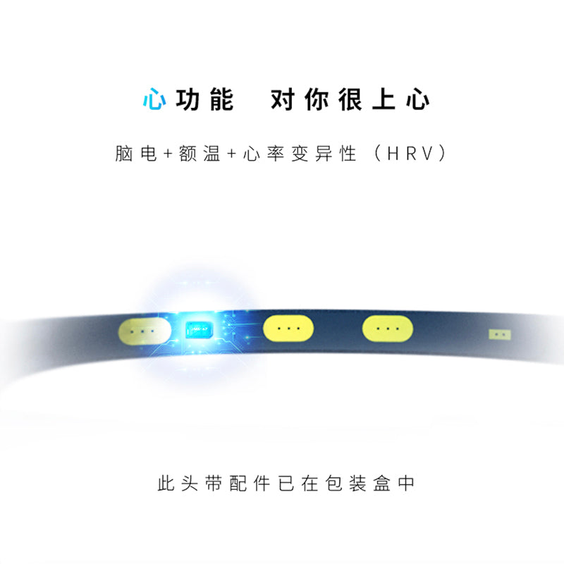 專業版意念力控制頭箍 – 科幻級EEG腦波感應｜即時監測專注與放鬆狀態｜黑科技腦機介面升級你的大腦