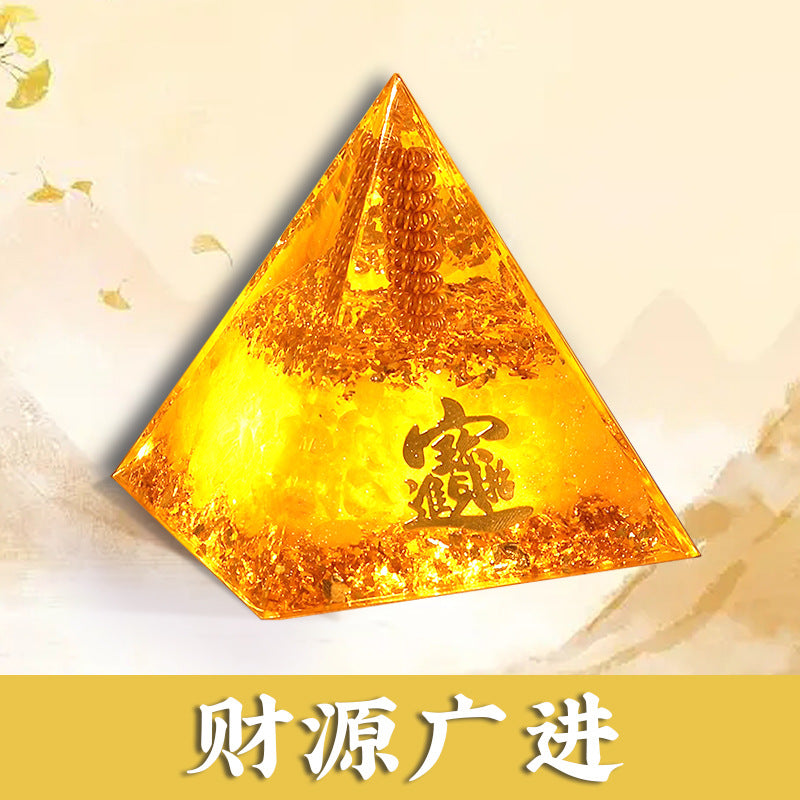雅各布晶格理論｜水晶金字塔擺件招財吸金能量塔家居辦公室裝潢擺件