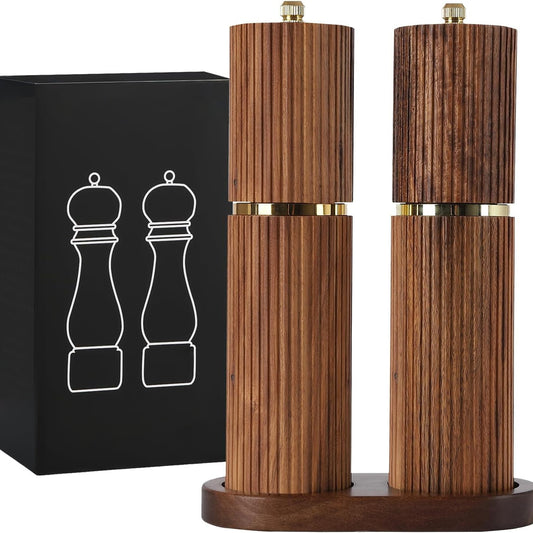 木制胡椒手動研磨器可調粗細花椒海鹽研磨器調味瓶