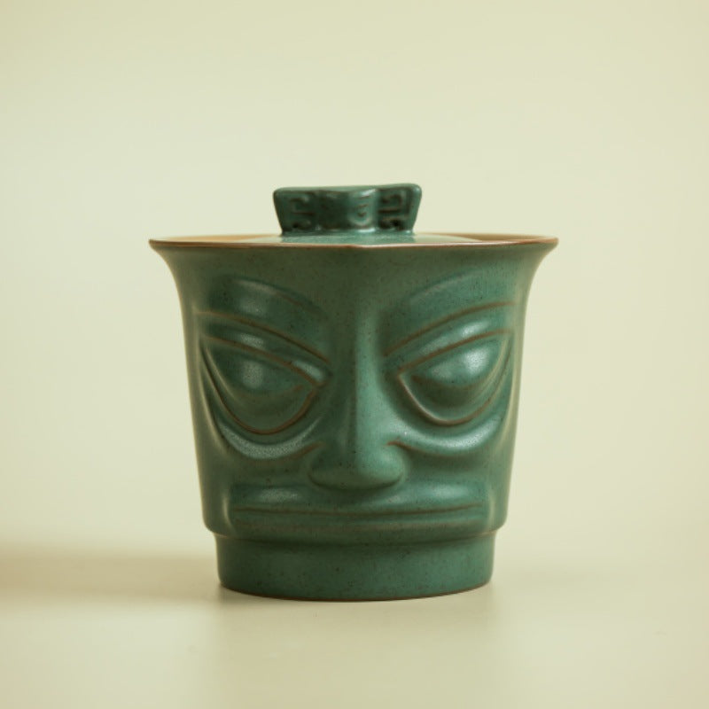 陶瓷三星堆一壺四杯家用功夫茶具套裝