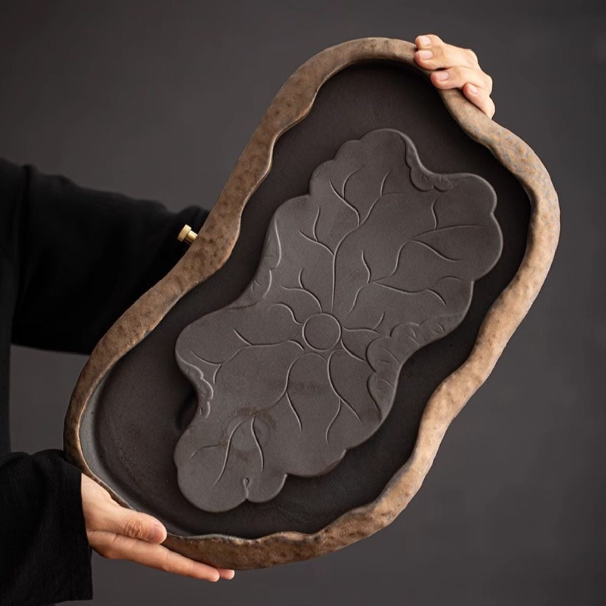 陶瓷茶盤新中式小型家用泡茶杯託盤辦公室排水輕奢高端功夫茶台盤