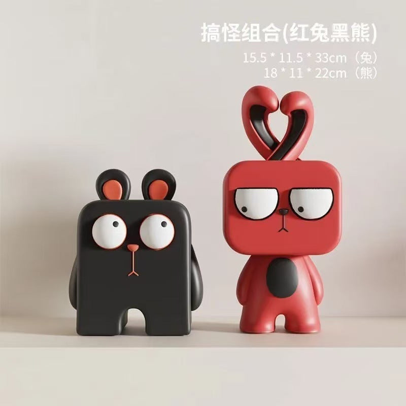 卡比巴拉卡通可愛支架創意裝飾懶人桌面及酒櫃擺件