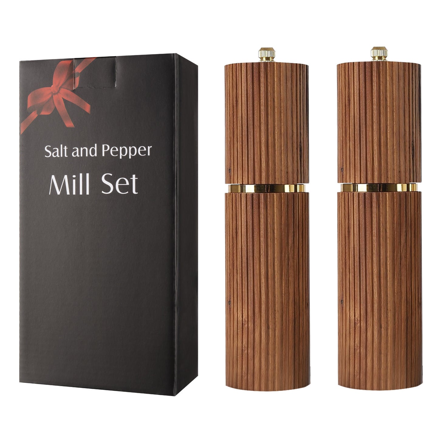 木制胡椒手動研磨器可調粗細花椒海鹽研磨器調味瓶