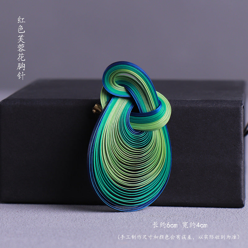 非遺手工竹編胸針耳環旗袍漢服發飾發夾竹製品竹首飾胸花