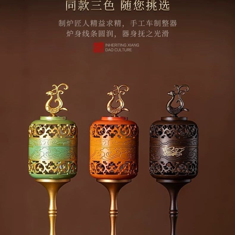 仿古中式宮燈香薰爐創意擺件室內檀香香爐禪意裝飾品