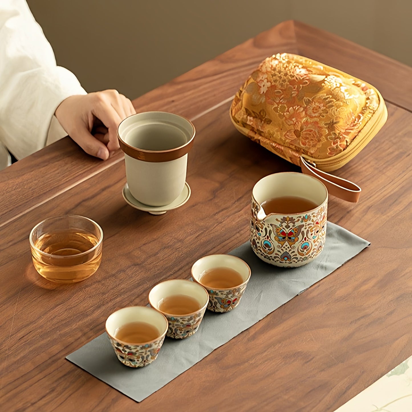 汝窑旅行茶具套裝