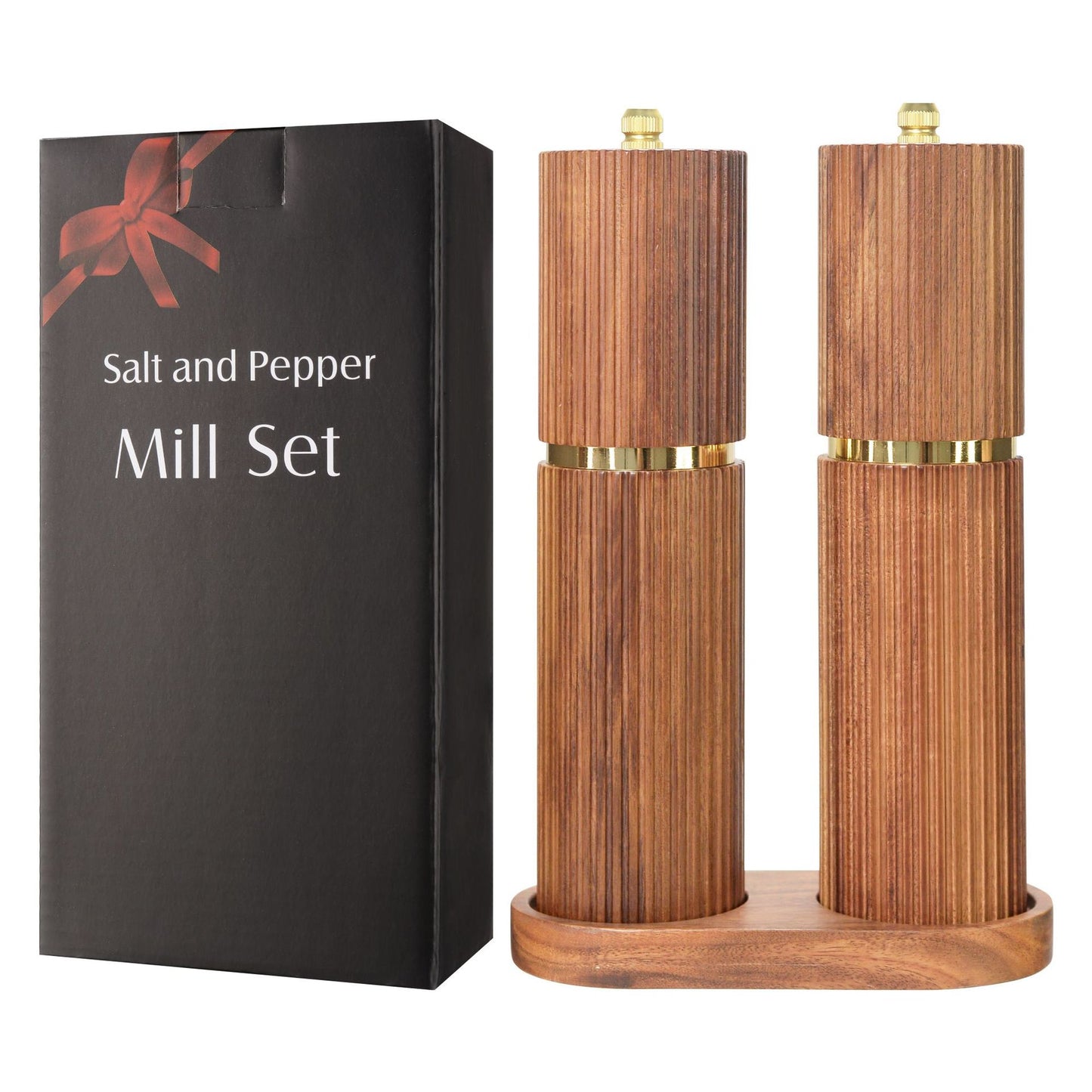 木制胡椒手動研磨器可調粗細花椒海鹽研磨器調味瓶