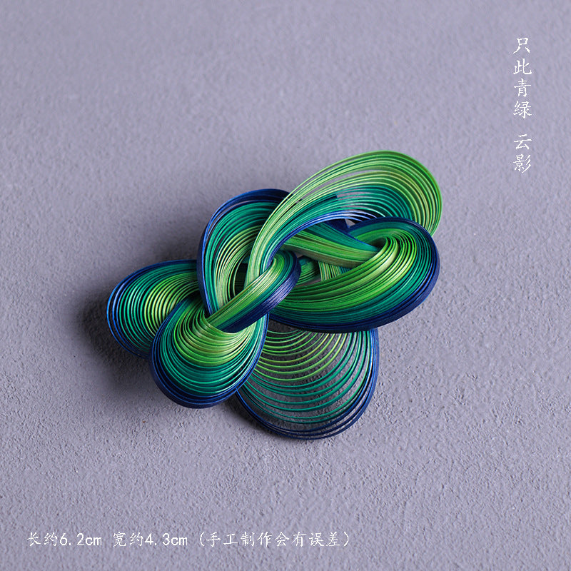 非遺手工竹編胸針耳環旗袍漢服發飾發夾竹製品竹首飾胸花