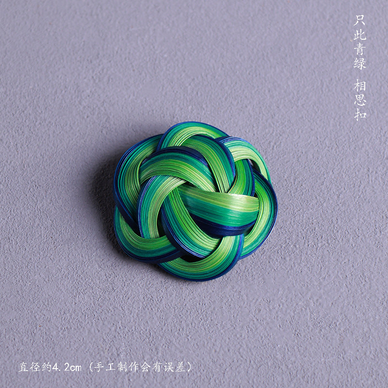 非遺手工竹編胸針耳環旗袍漢服發飾發夾竹製品竹首飾胸花