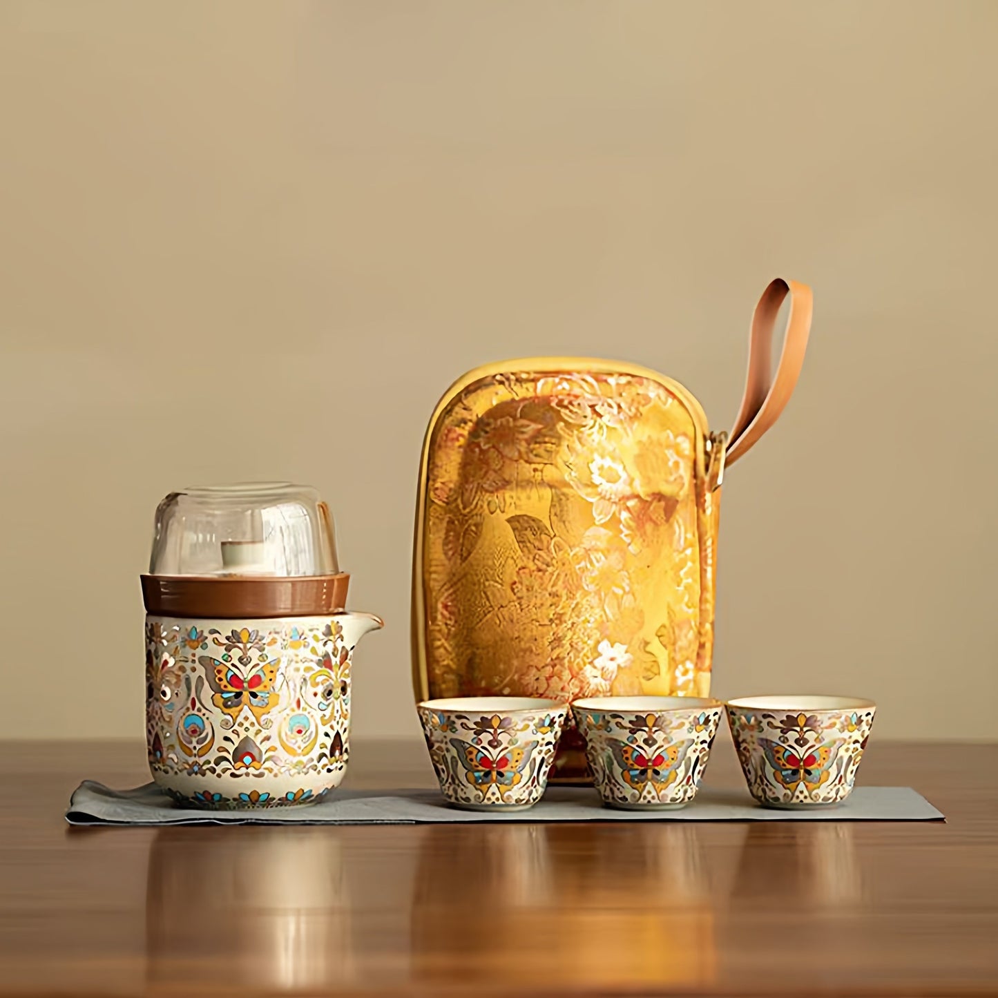 汝窑旅行茶具套裝