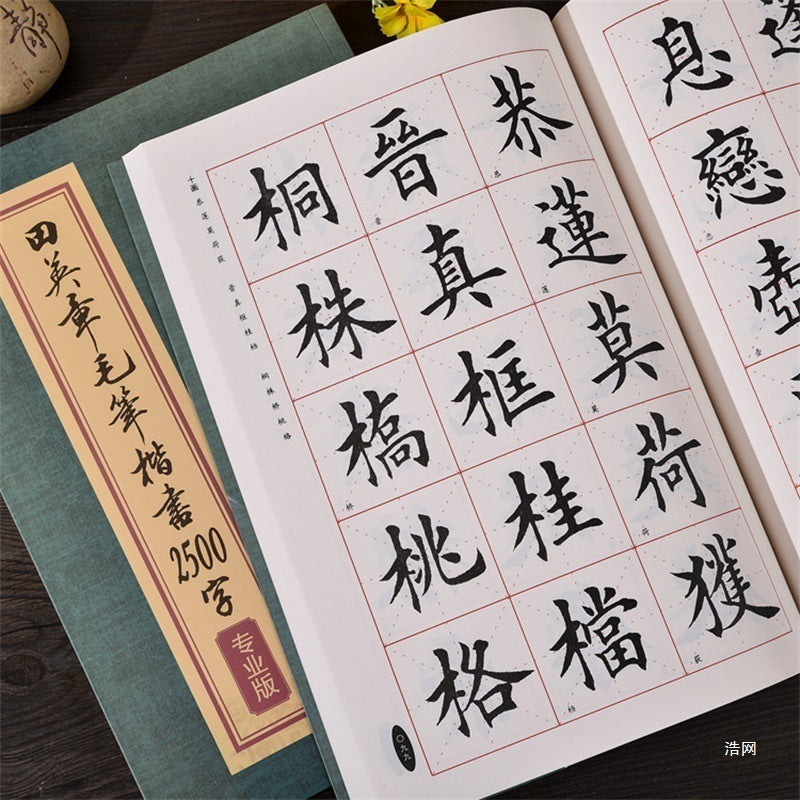 田英章毛筆書法字帖毛筆楷書2500字簡體版專業版成年人初學入門